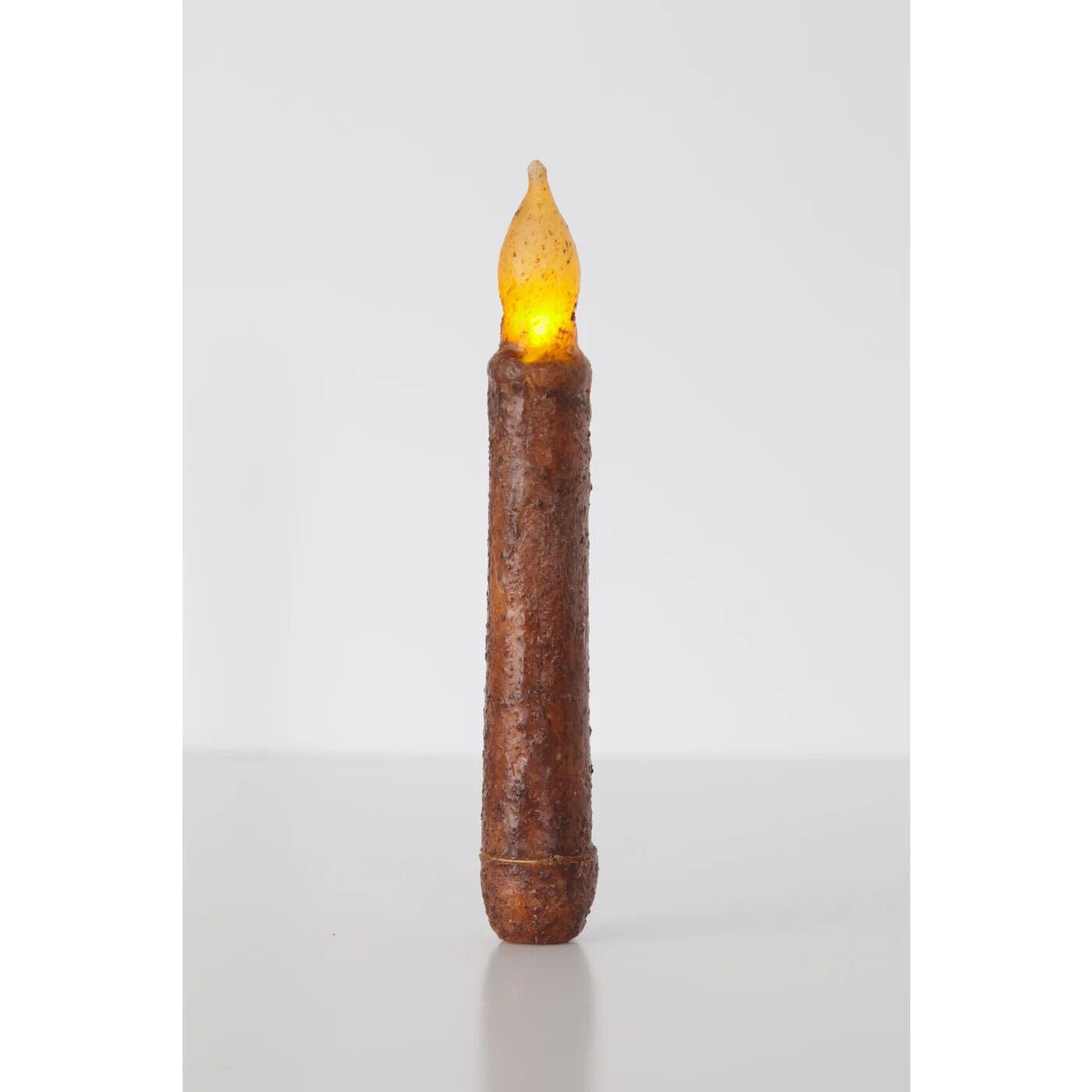Primitive/Country 6" Mustard Taper Candle Timer - The Primitive Pineapple Collection