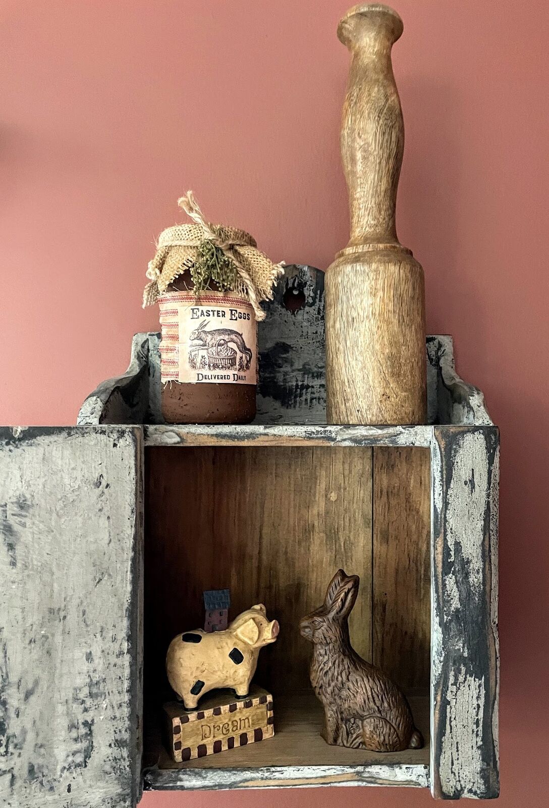 Primitive Colonial Reproduction Wood Masher 12" General store Decor - The Primitive Pineapple Collection