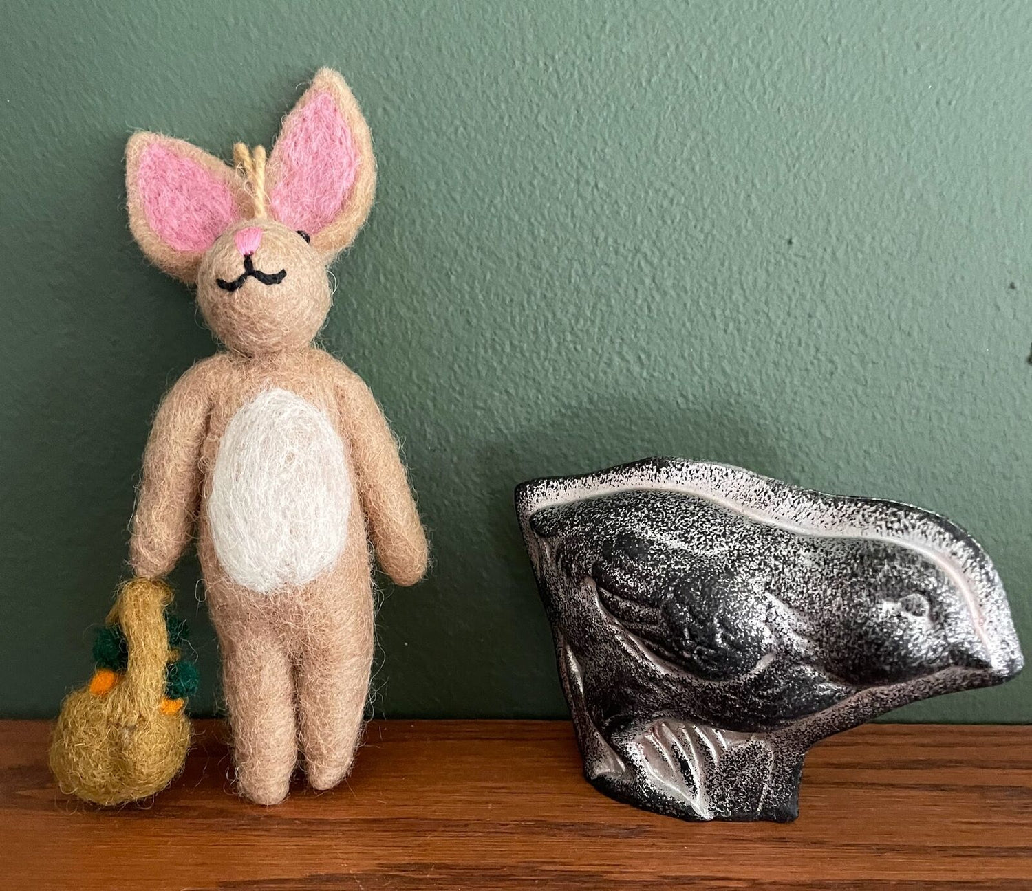 Primitive Farmhouse Faux 3" Embossed Chocolate Easter Chick Mold Shelf Sitter - The Primitive Pineapple Collection