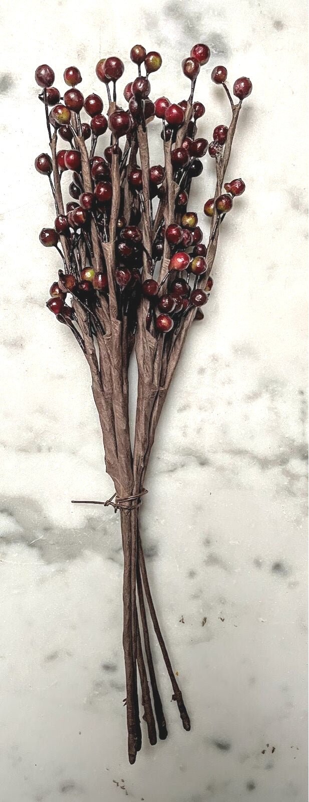 Primitive Farmhouse 10" Faux Rosehip Berry Sprigs - The Primitive Pineapple Collection
