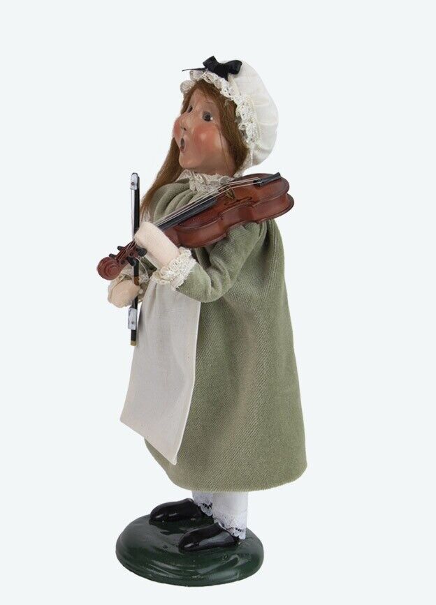 Primitive Colonial Byers Choice 2023 Colonial Girl w/ Violin Authorized Dealer - The Primitive Pineapple Collection