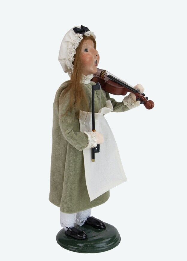 Primitive Colonial Byers Choice 2023 Colonial Girl w/ Violin Authorized Dealer - The Primitive Pineapple Collection