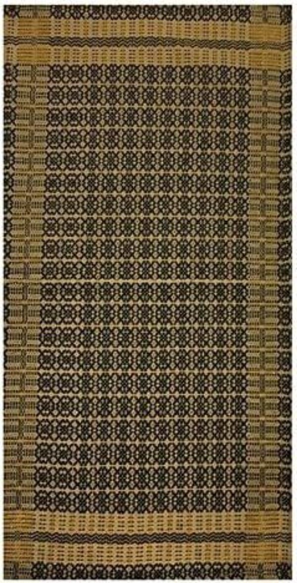 Primitive Farmhouse Tan,Black,Wheat 32" x 14" Cotton Table Runner Country - The Primitive Pineapple Collection