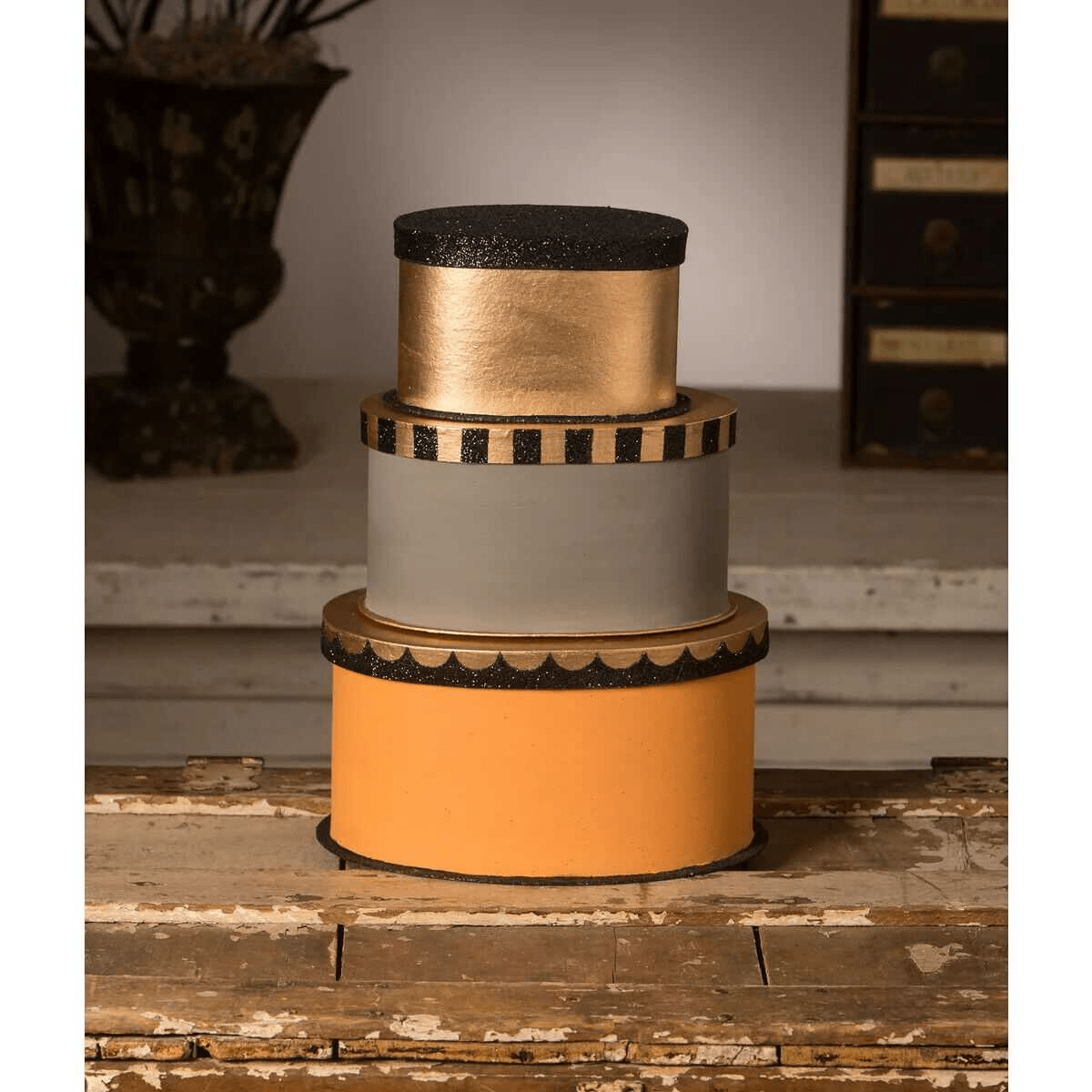 Bethany Lowe 2023 Halloween 3 Pc Moth Boxes TL2353 - The Primitive Pineapple Collection