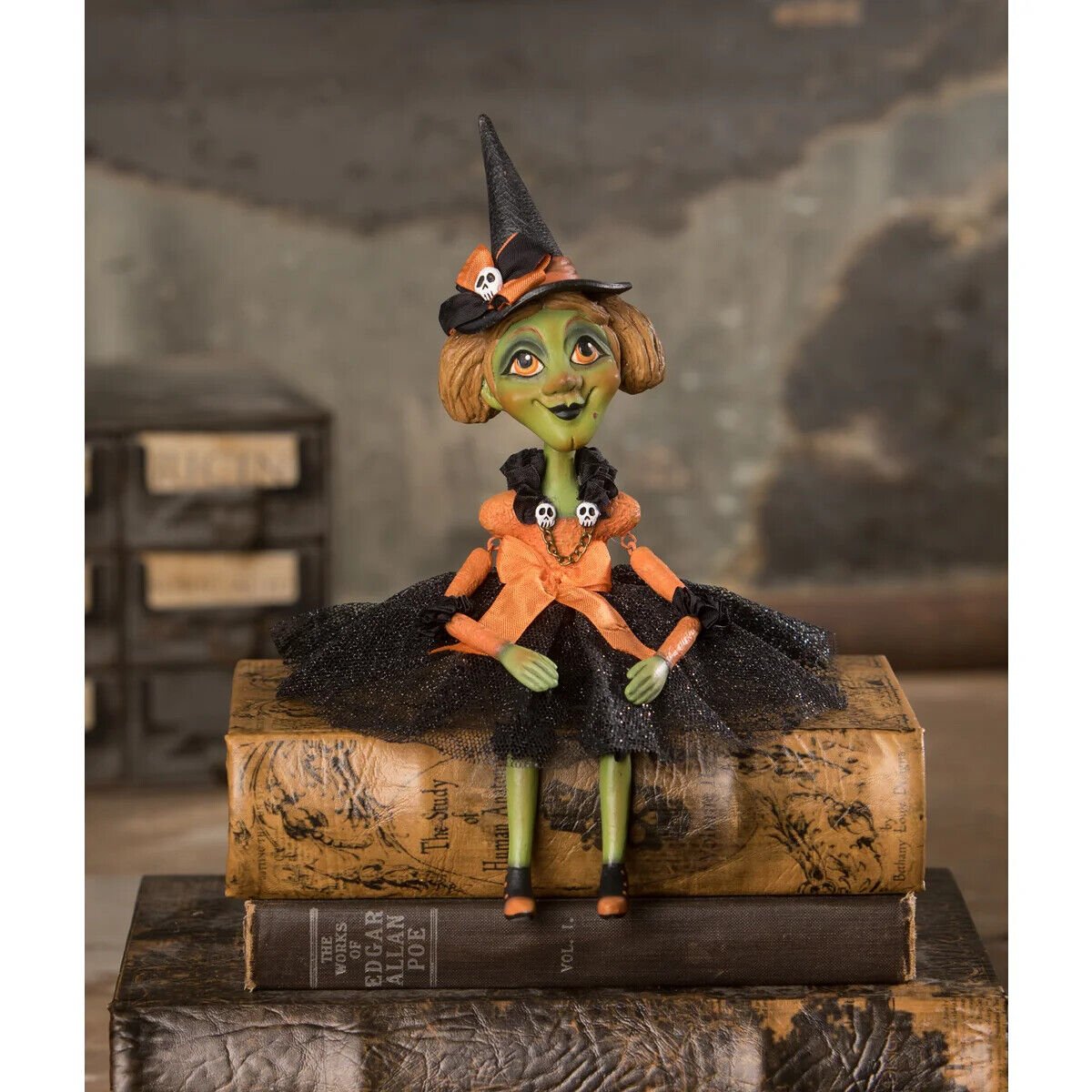 Bethany Lowe Halloween 2023 Penelope Witch Doll LA2052 - The Primitive Pineapple Collection
