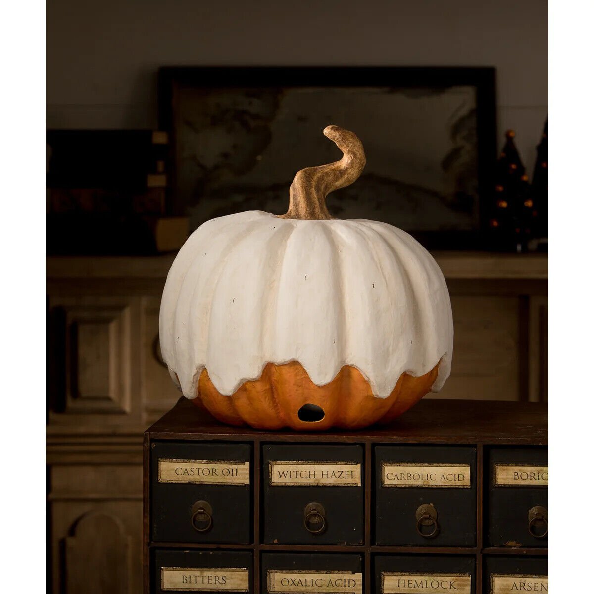 Bethany Lowe Halloween 2023 14" Ghost Jack Luminary TJ2307 - The Primitive Pineapple Collection