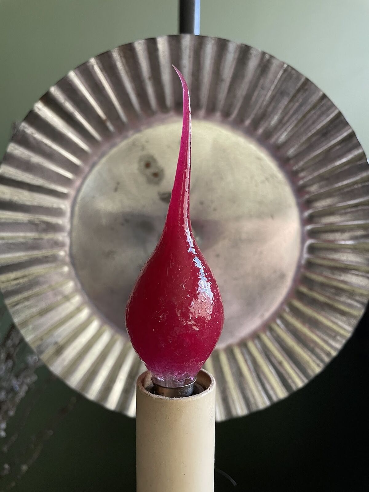 Primitive Farmhouse 5 watt Cherry Scented Red Silicone Light Bulb - The Primitive Pineapple Collection