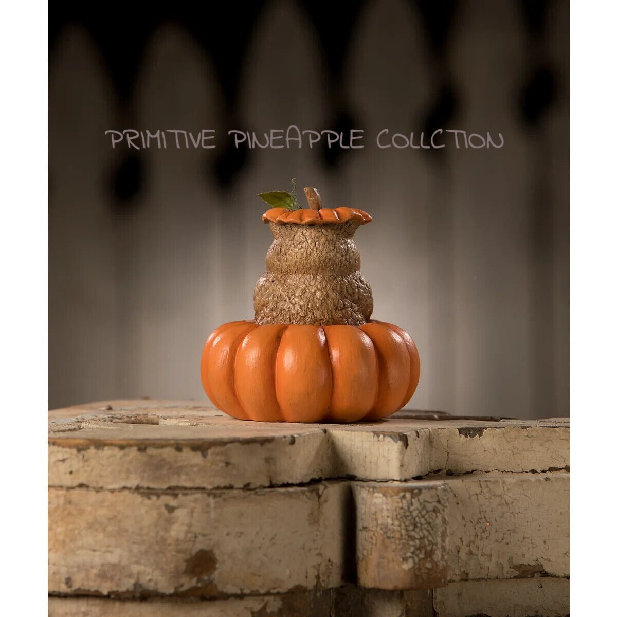 Bethany Lowe Halloween 2023 Mr Grumps JOL Owl TD2211 - The Primitive Pineapple Collection