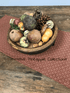 Primitive Cherry Blossom Weave Red Beige 14" x 32"Runner Farmhouse - The Primitive Pineapple Collection