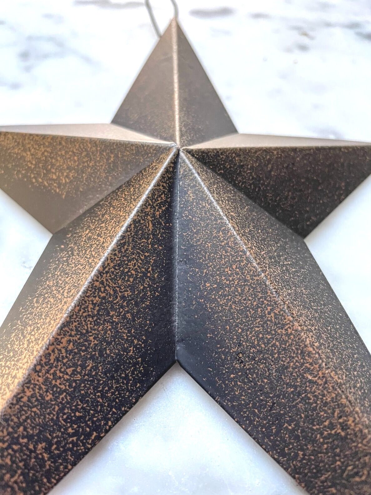 Primitive Farmhouse Country Black Tin Primitive Star 8" Wall Decor - The Primitive Pineapple Collection