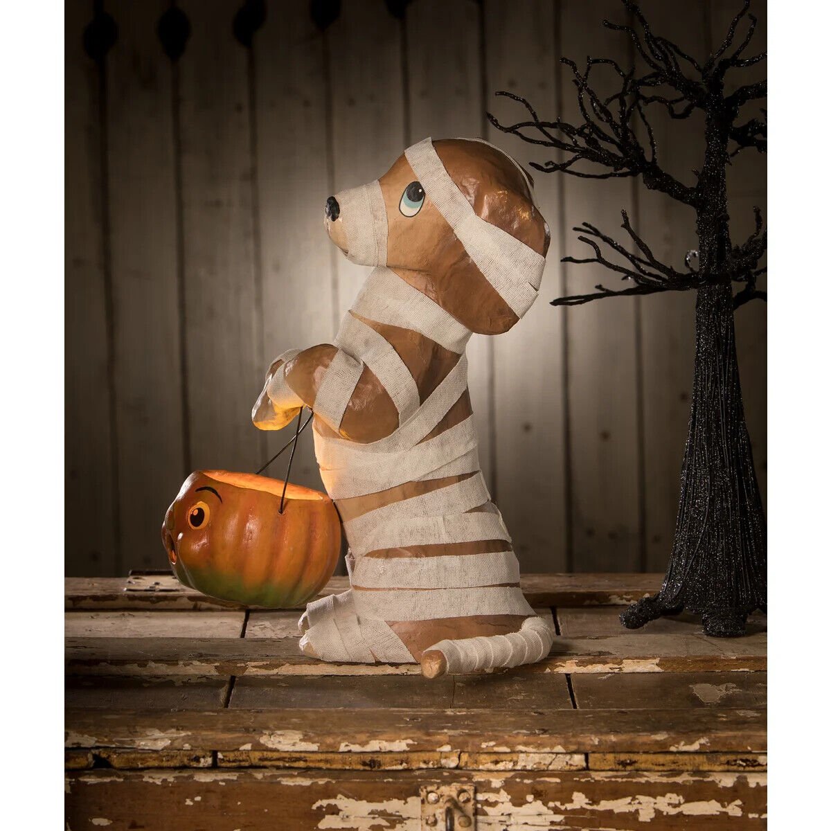 Bethany Lowe Halloween New 2023 Mummy Puppy TJ2320 - The Primitive Pineapple Collection