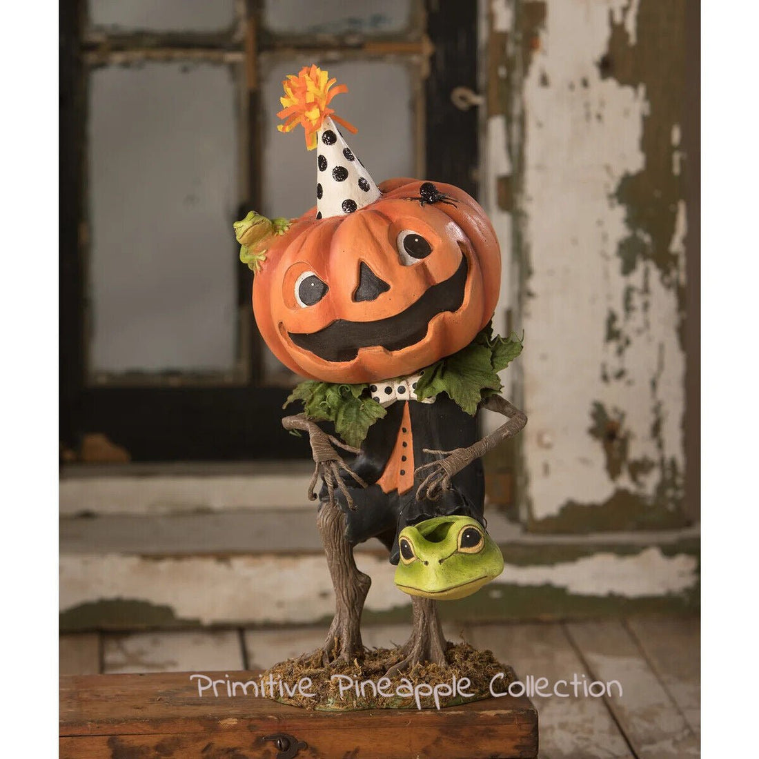 Bethany Lowe Halloween Tricks Pumpkin Boy TD0065 - The Primitive Pineapple Collection