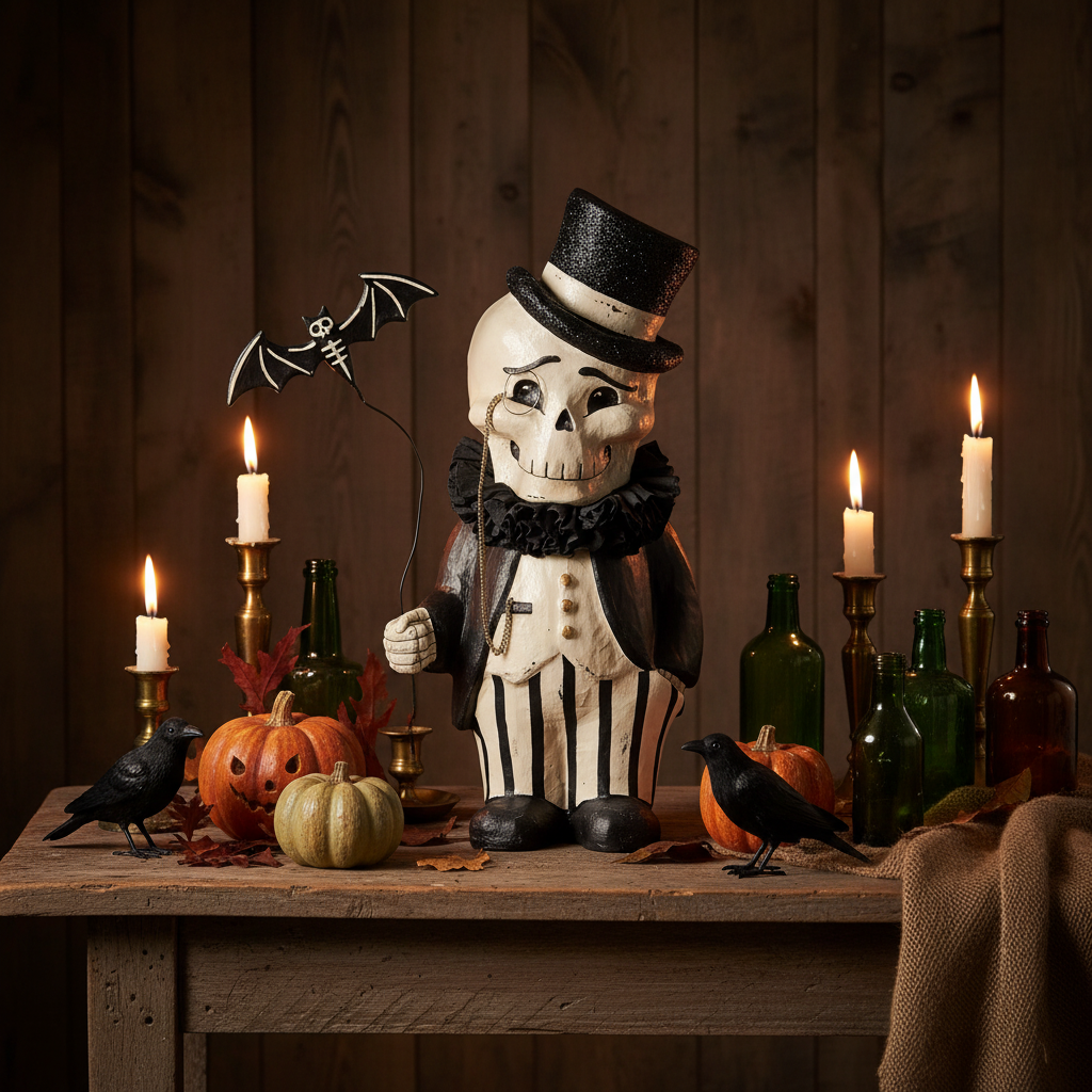 Bethany Lowe Halloween Dapper Desmond Skelly Large TD2218 - The Primitive Pineapple Collection