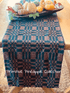 PrimitiveBayberry Weave Pumpkin and Black Color 34" Square Table Topper - The Primitive Pineapple Collection