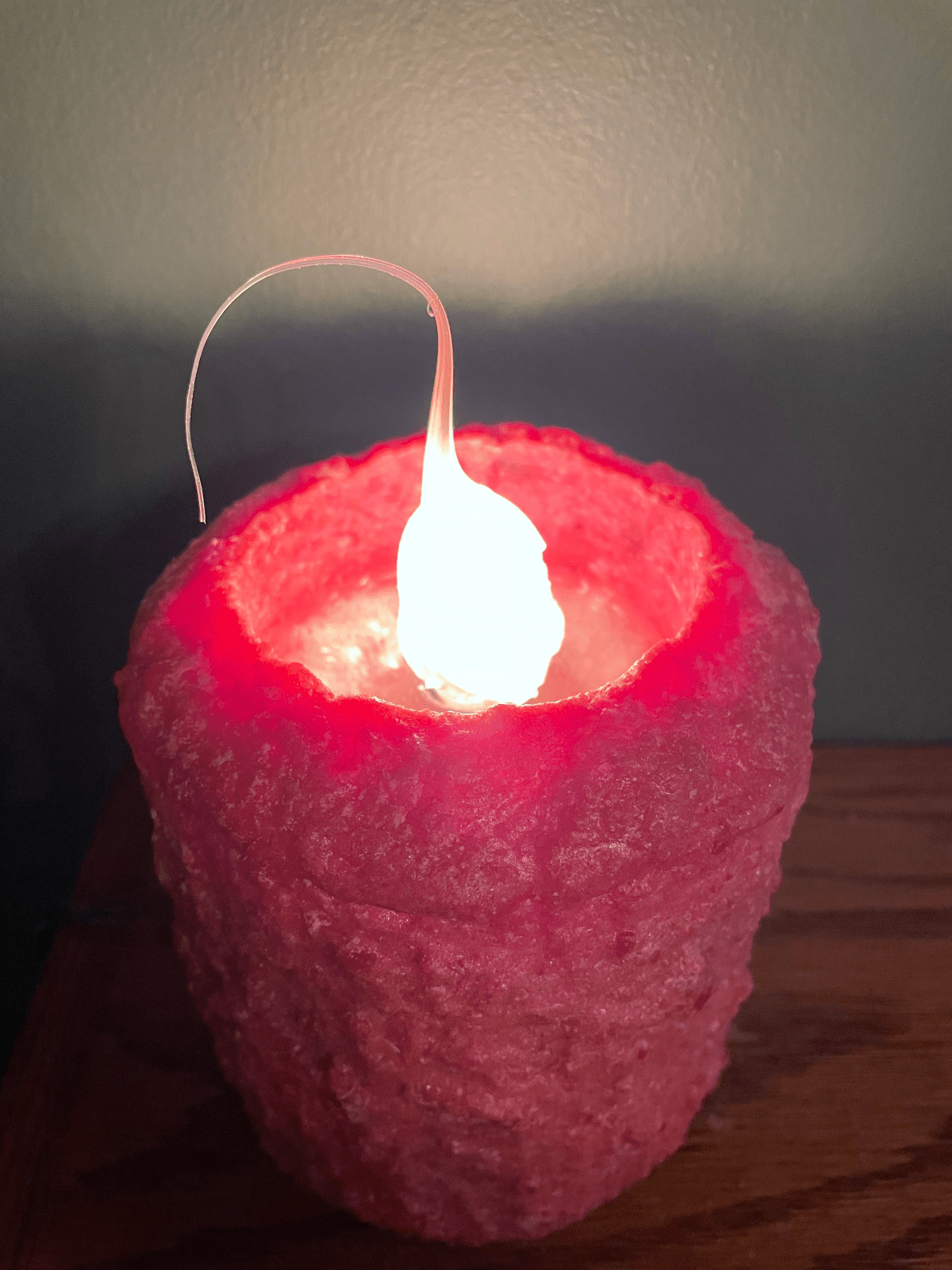 Primitive/Country Handcrafted Electric Hearth Rose Petal and Birch Candle 5x4’5" - The Primitive Pineapple Collection