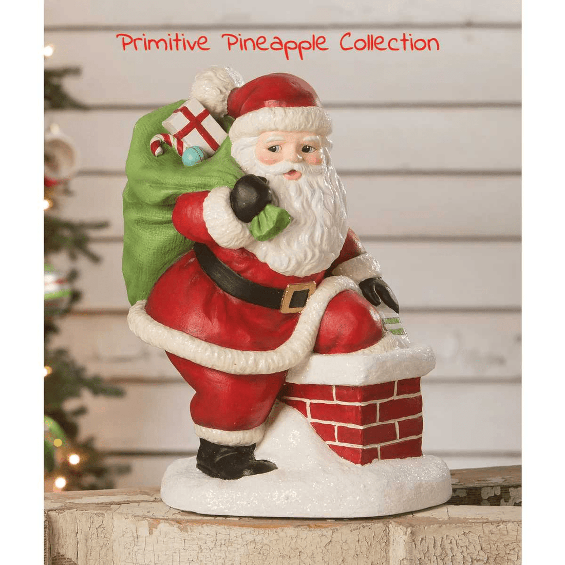 Bethany Lowe Christmas 2023 Down The Chimney Santa TD2142 - The Primitive Pineapple Collection