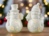 Christmas / Holiday Light up 5" LED White Porcelain Snowman 2 pc Figurines - The Primitive Pineapple Collection
