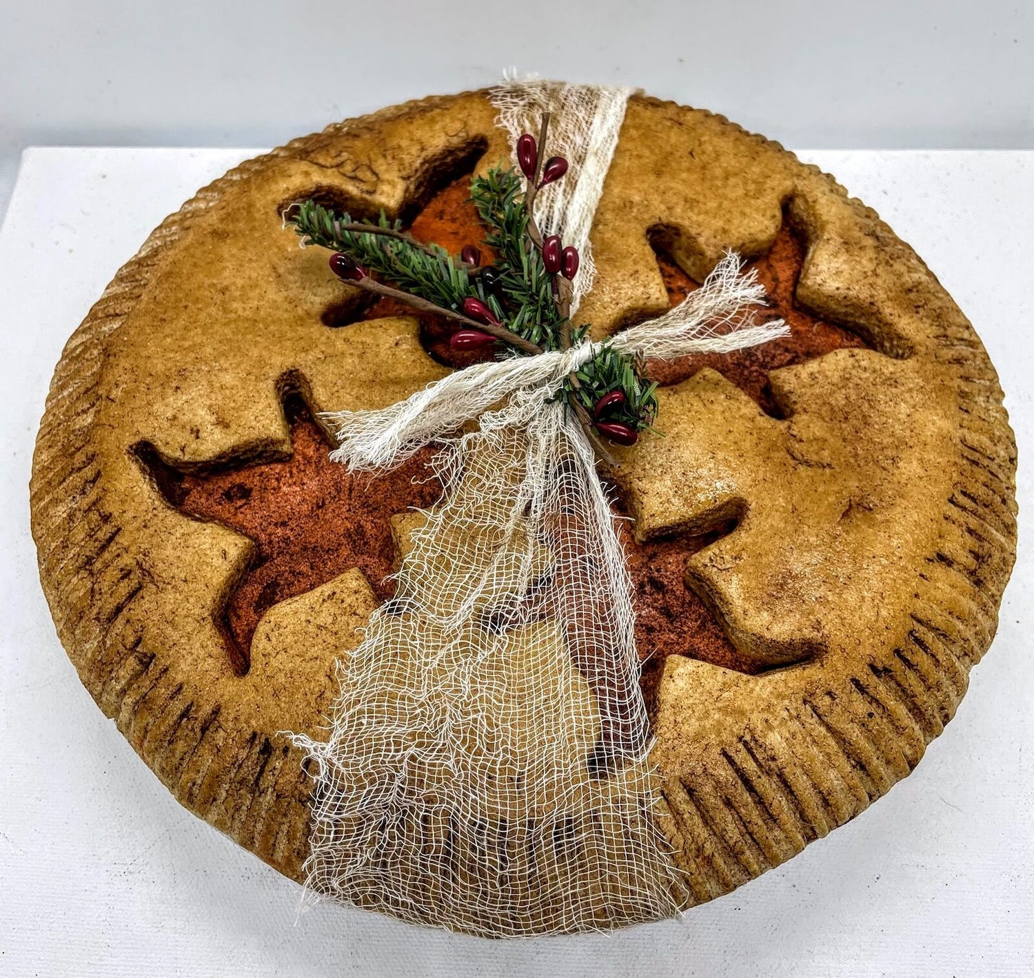 Primitive Colonial Christmas 10” Cherry Pie Gingerbread Cut out Choice of Scent - The Primitive Pineapple Collection