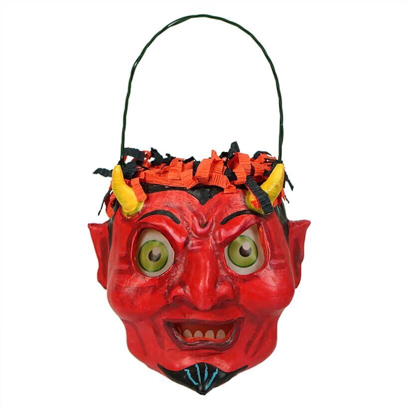 ESC &amp; Co Halloween Red Devil Bucket Jorge de Rojas 43012 - The Primitive Pineapple Collection
