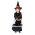Folk Art Halloween Gathered Traditions 28" Sarah Witch Girl Doll w/ Black Cat - The Primitive Pineapple Collection