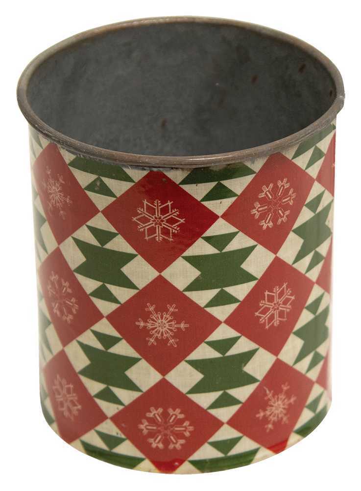 Primitive/ Country Christmas Vintage Tin Cans 4 Styles Holiday Crafts 4" - The Primitive Pineapple Collection