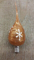 Christmas Copper Shimmer Snowflake Primitive/Farmhouse 4 w Silicone Light Bulb - The Primitive Pineapple Collection