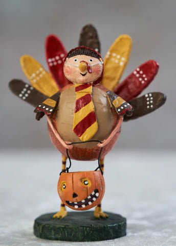 ESC and Company Halloween Turk or Treat Turkey Figurine 23938 - The Primitive Pineapple Collection