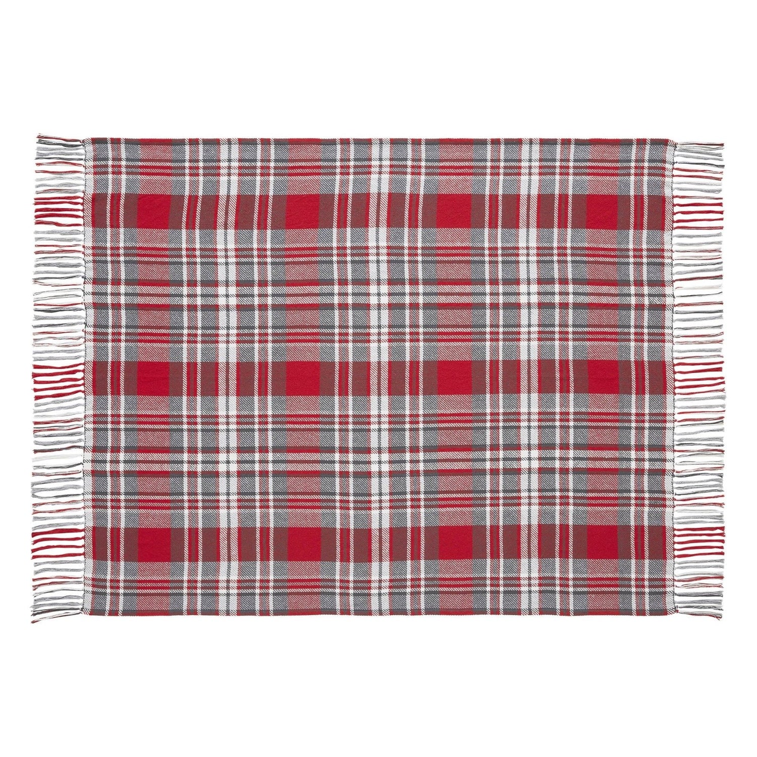 Primitive Christmas Gregor Plaid Woven Throw 50x60 - The Primitive Pineapple Collection