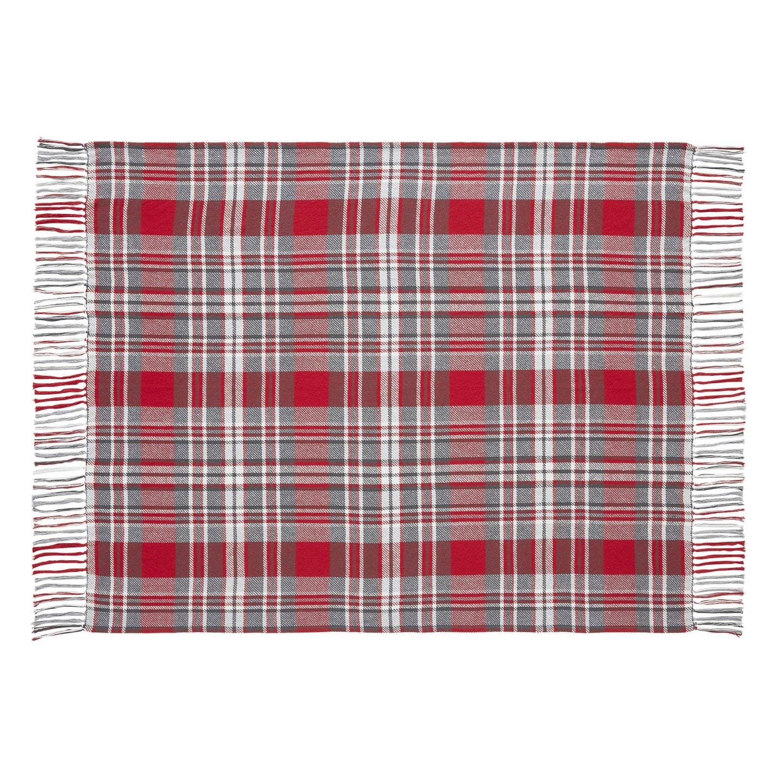 Primitive Christmas Gregor Plaid Woven Throw 50x60 - The Primitive Pineapple Collection