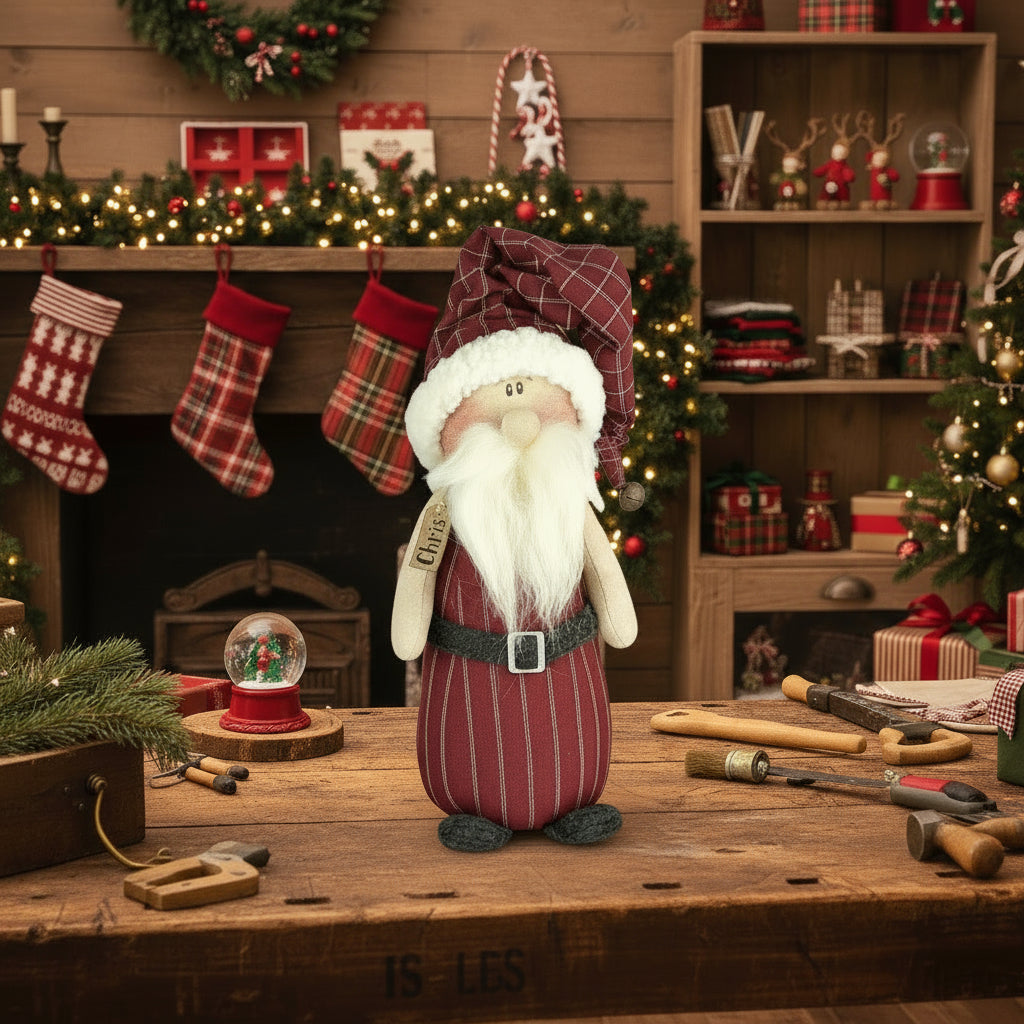 Honey and Me Christmas Chris the Whimsy Santa Claus 10.5" - The Primitive Pineapple Collection