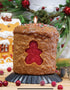 Handcrafted Christmas Gingerbread Man Brown Over-Dip Pillar Candle 5” x 4.5” - The Primitive Pineapple Collection