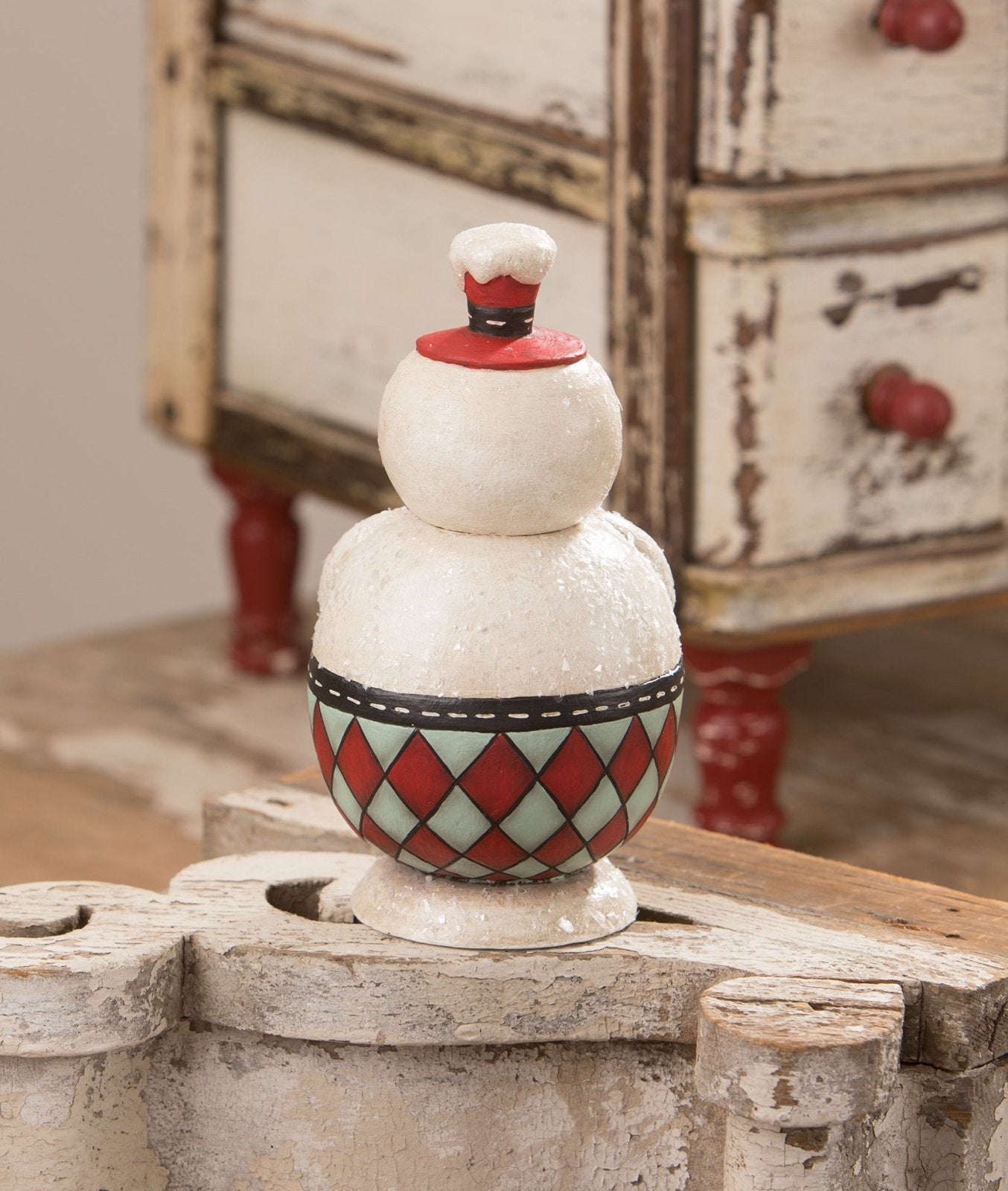 Bethany Lowe Christmas Double Cane Conrad Jar Johanna Parker JP1043 - The Primitive Pineapple Collection