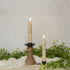 Primitive Country 7" 3D Flame 2 pc Cream Flicker Taper Candle 6hr timer - The Primitive Pineapple Collection