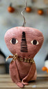 Primitive Handcrafted Halloween Spooks Pumpkin Shelf Sitter Doll 5" - The Primitive Pineapple Collection