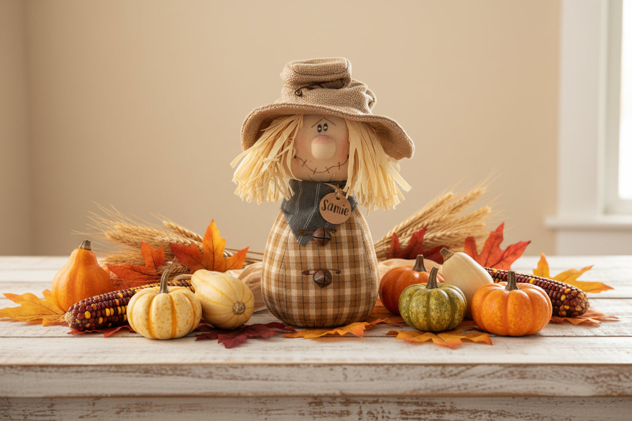 Honey and Me Halloween Samie the Goofy Scarecrow Doll - The Primitive Pineapple Collection