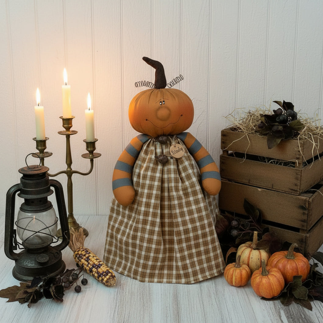 Honey and Me Halloween Sandy the Goofy Jack-O-Lantern F23507 - The Primitive Pineapple Collection