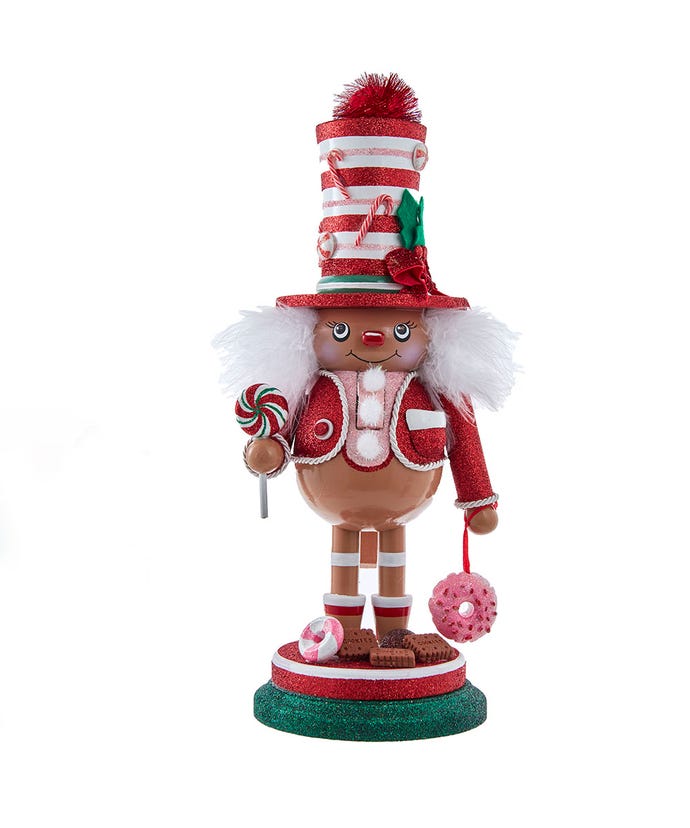 Kurt Adler Christmas 14" Hollywood Nutcrackers™ Gingerbread Boy Nutcracker - The Primitive Pineapple Collection