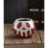 Bethany Lowe Halloween Large 13” LeeAnn Kress Red Apple White Poison Skull Bucket - The Primitive Pineapple Collection