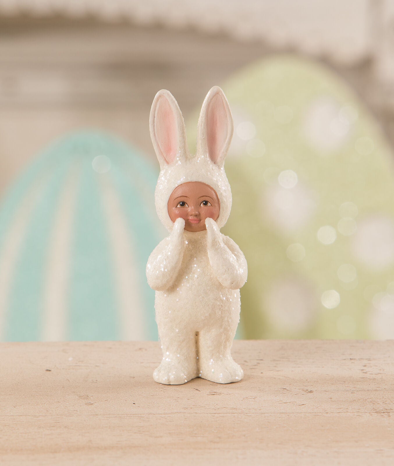 Bethany Lowe Easter Spring Chatty Sparkle Bunny TD1131 - The Primitive Pineapple Collection