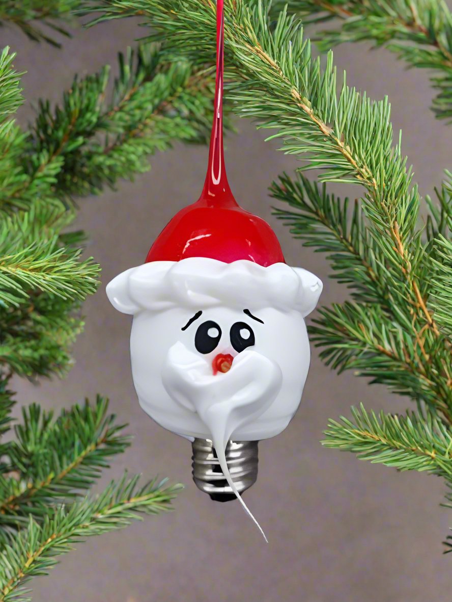 Primitive Christmas Silicone Dipped Santa Reusable Light Bulb