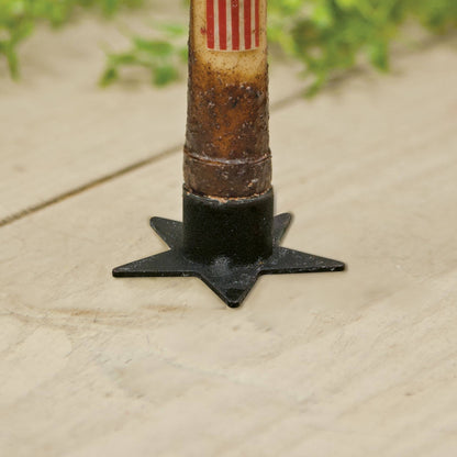 Farmhouse Metal Star Taper Holder - The Primitive Pineapple Collection