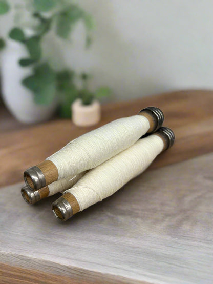 Primitive Everyday ONE pc 6.5&quot; Cream Yarn on Wood Quill