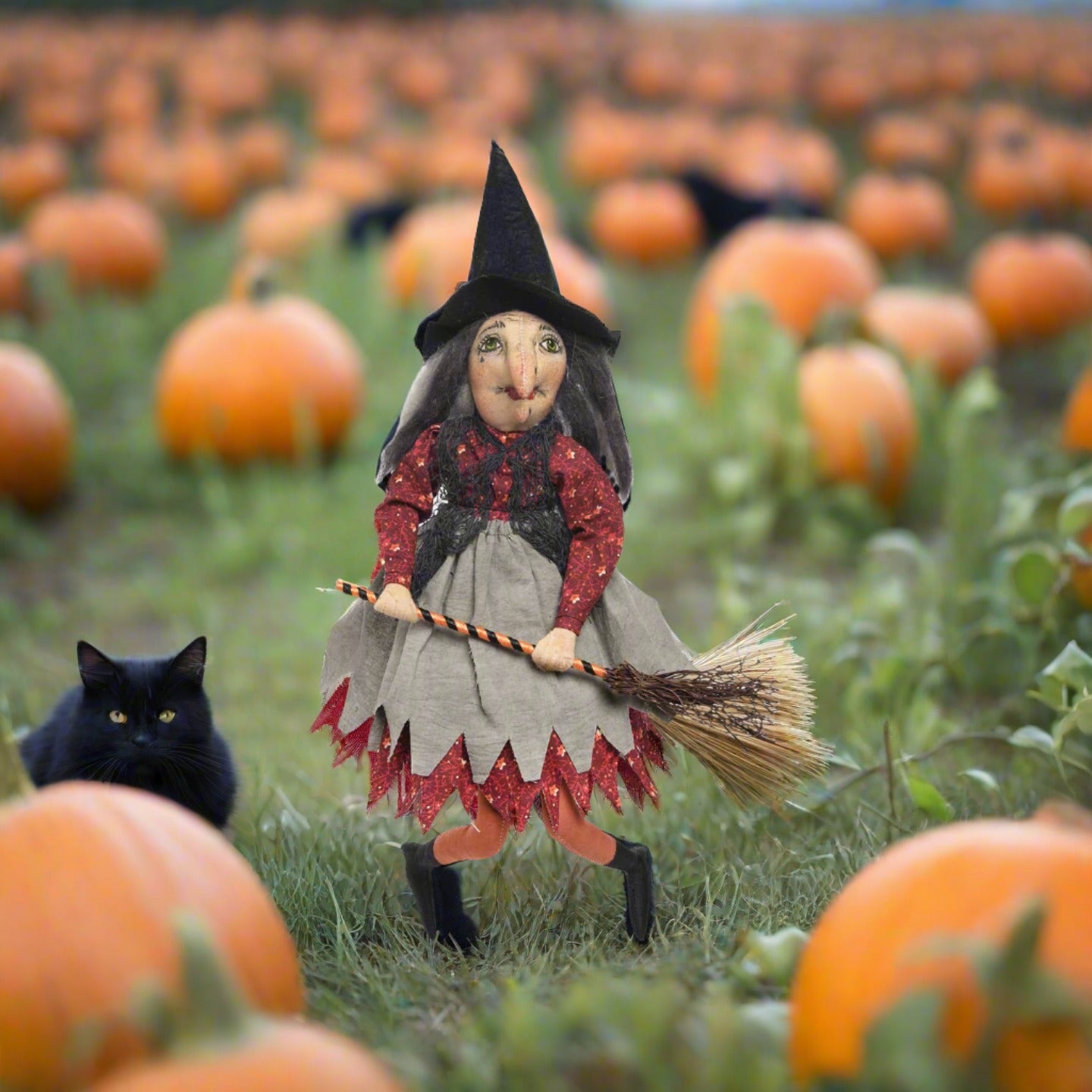 Folk Art Halloween Gathered Traditions Joe Spencer Paprika Witch Doll ... Folk Art Halloween Gathered Traditions Joe Spencer Paprika Witch Doll ...