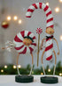 Christmas Lori Mitchell Patsy & Peppie Mint 2pc set Figurine 10602 - The Primitive Pineapple Collection