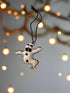 Primitive Handcrafted Halloween Felt 2” Ghost Ornament - The Primitive Pineapple Collection