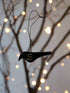 Primitive Handcrafted Halloween Felt 2” Black Crow Ornament - The Primitive Pineapple Collection