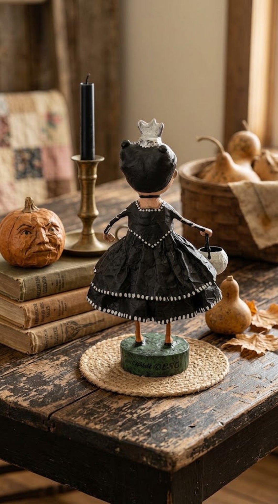 Lori Mitchell Skeleton Princess Halloween Figurine – ESC &amp; Company 