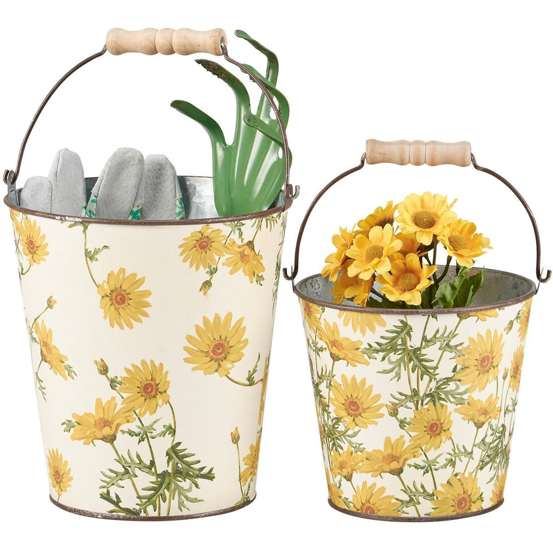 Primitive Spring Every Daisy Bucket Set 2 pc - The Primitive Pineapple Collection
