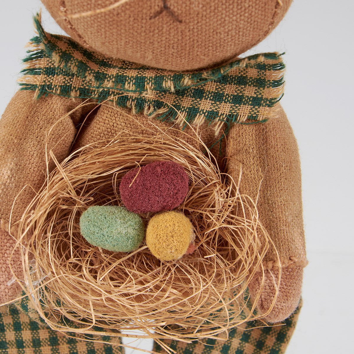 Primitive Spring Easter Egg Basket Bunny Doll Ornament