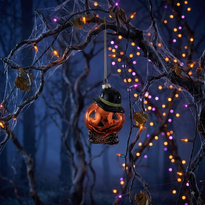 Retro Halloween Glass Jack O&